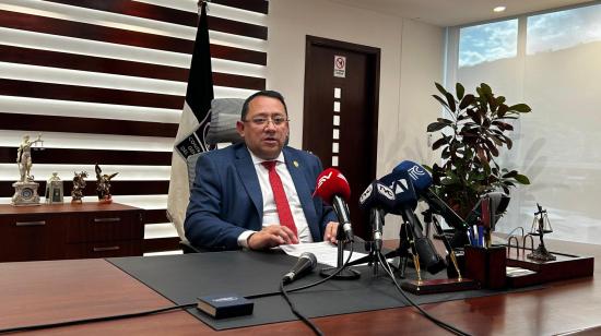 El contralor general, Mauricio Torres, en rueda de prensa este 27 de agosto de 2024.
