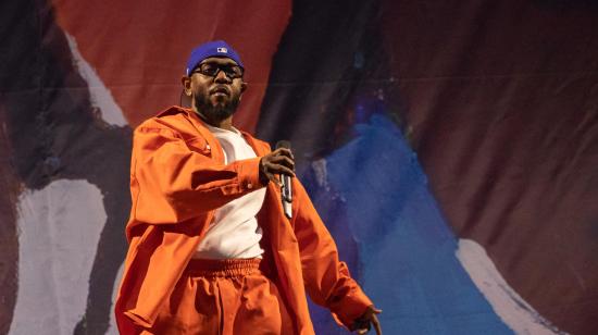 El rapero estadounidense Kendrick Lamar durante una presentación en el año 2023.