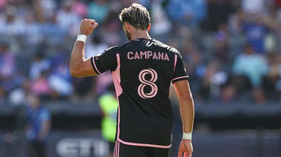 Leonardo Campana festeja el gol que convirtió en el empate entre Inter Miami y New York City, el 21 de septiembre de 2024.