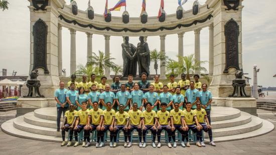 La foto oficial de la selección ecuatoriana Sub 16, tomada este lunes 30 de septiembre de 2024, en Guayaquil.