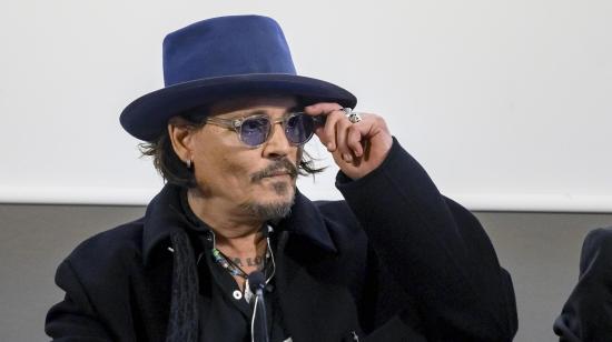 El actor estadounidense Johnny Depp durante una rueda de prensa ofrecida en el Festival de Cine Europeo de Sevilla, el 9 de noviembre de 2024 en la ciudad española del mismo nombre.