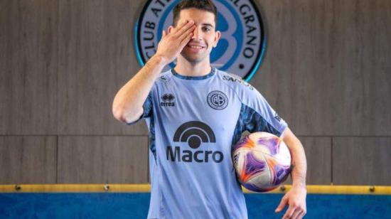 Lautaro Pastrán, con la camiseta de Belgrano de Córdoba.