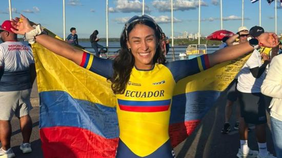 Gabriela Vargas, durante el Mundial de Patinaje en Asunción, el 16 de octubre de 2026.
