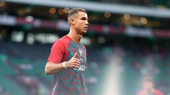 El portugués Cristiano Ronaldo antes del partido de la fase de la liga de las Naciones de la UEFA ante Gales en el estadio José Alvalade de Lisboa, el 24 de septiembre de 2026.
