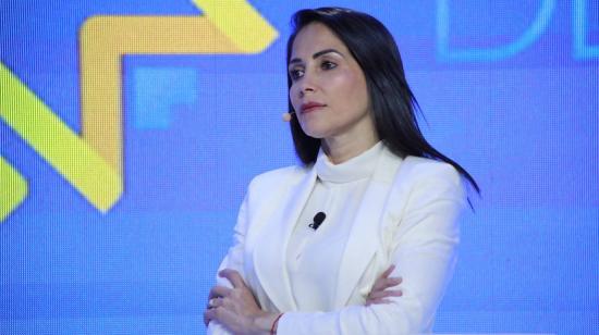 Fotografía de archivo de la excandidata presidencial Luisa González, tomada el 13 de agosto de 2023.
