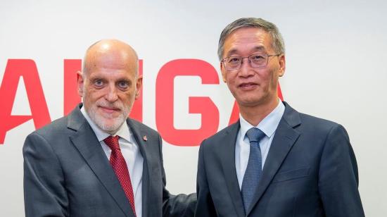 El presidente de LaLiga, Javier Tebas, se reunió este martes 27 de octubre de 2026 con el embajador de China en España, Yao Jing.