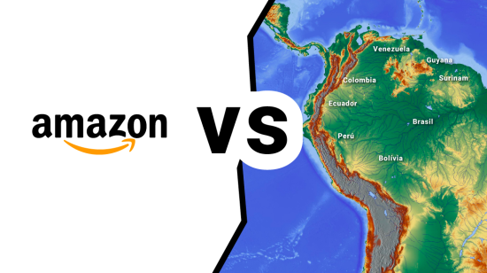 Amazon vs los países con acceso a la cuenca del Amazonas