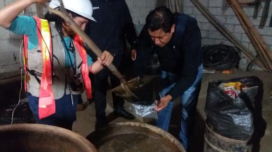 En Cumandá, provincia de Chimborazo, autoridades detectaron minería ilegal.