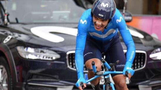 El ecuatoriano Richard Carapaz (Movistar) se impuso este sábado con una exhibición en la subida a San Carlo en la decimocuarta etapa del Giro de Italia,