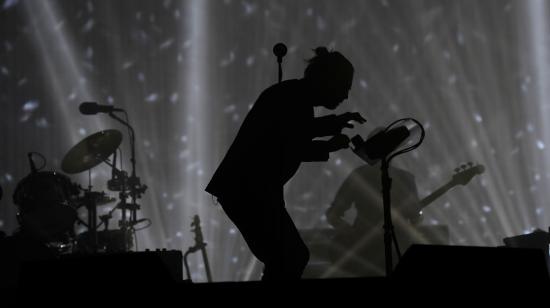 Radiohead en el festival de Glastonbury en 2017