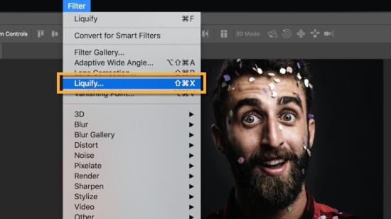 Herramienta Face-Aware Liquify de Photoshop