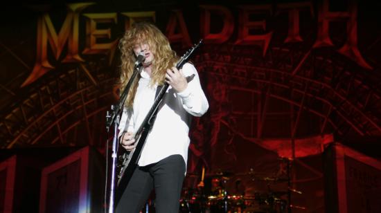 Dave Mustaine en el Festival de música Rock in Rio en Lisboa, en mayo de 2010