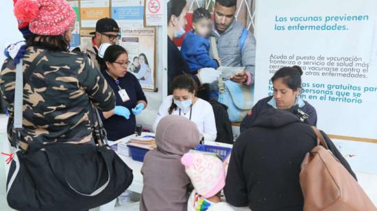 Imagen compartida por el Ministerio de Salud Pública sobre atención a venezolanos en la frontera.