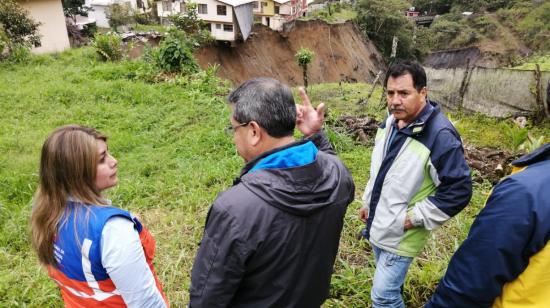 En el sector de Río Blanco, Baños (Tungurahua), 147 personas han sido evacuadas. 