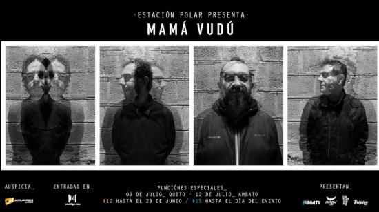 Imagen promocional de los conciertos de regreso de Mamá Vudú