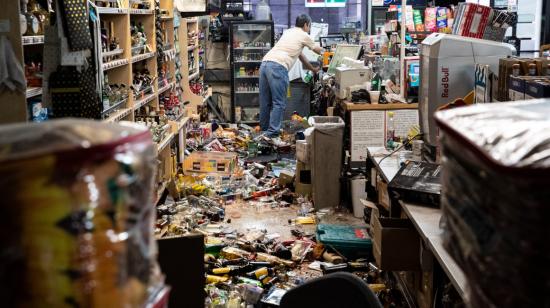 Imágenes del Terremoto sentido en el sur de Californa, Estados Unidos