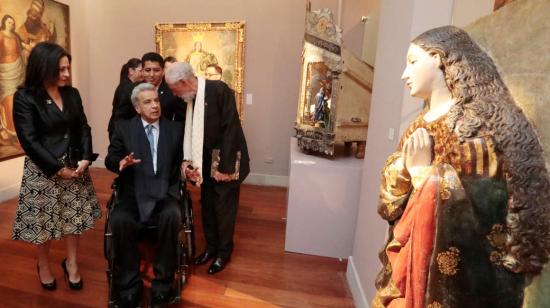 La exposición Salve Regina: Advocaciones marianas en la Real Audiencia de Quito fue inaugurada el 2 de julio de 2019 por el presidente Lenín Moreno.