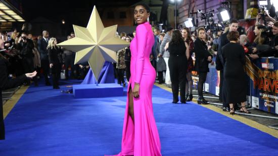 Lashana Lynch, durante una gala de estreno de 'Capitana Marvel'.