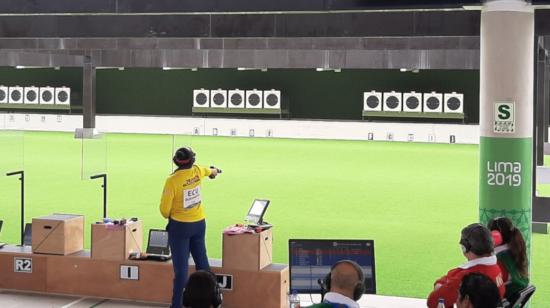 Diana Durango durante su participación en los Juego Panamericanos Perú 2019.