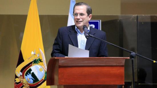 Imagen de archivo del excanciller Ricardo Patiño.