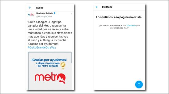 Tweet metro destacada