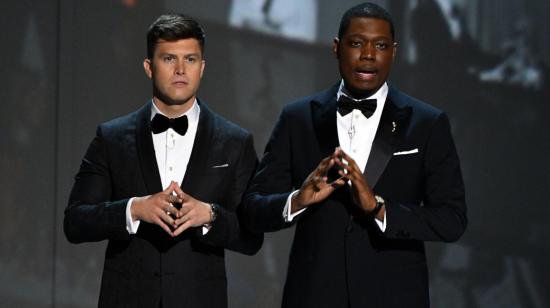 Colin Jost y Michael Che los presentadores en 2018.