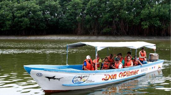 Desde el muelle principal de Puerto El Morro salen botes que realizan paseos por los manglares y el estuario de delfines. 