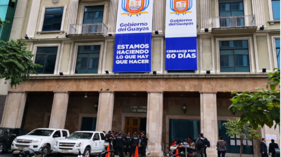 La Prefectura del Guayas estuvo cerrada por 60 días laborales, para una evaluación interna y administrativa. 