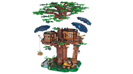 Juguete Lego Treehouse hecho con piezas sustentables