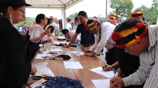 La Conaie se reunió el 23 de agosto, en Napo, para celebrar su Asamblea anual.