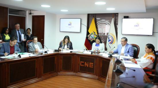 El Pleno del CNE se reunió este 30 de agosto del 2019.