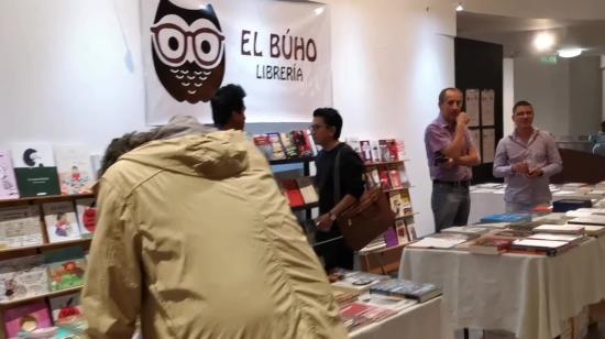 Feria del Libro de la PUCE, en Quito, realizada en junio de 2019