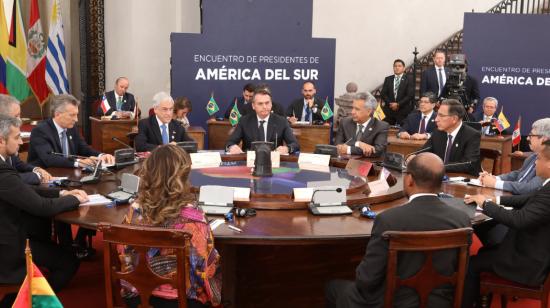 Encuentro de Presidentes de América del Sur 2019, en Chile, el 22 de marzo. Ahí acordaron el nacimiento del bloque PROSUR.