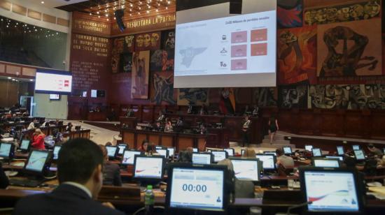 El Pleno de la Asamblea Nacional en sesión.