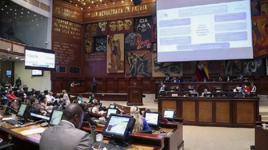 El pleno de la Asamblea durante una votación.