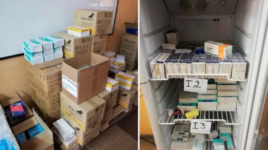 Medicinas caducadas fueron incautadas en una distribuidor, en el sur de Quito