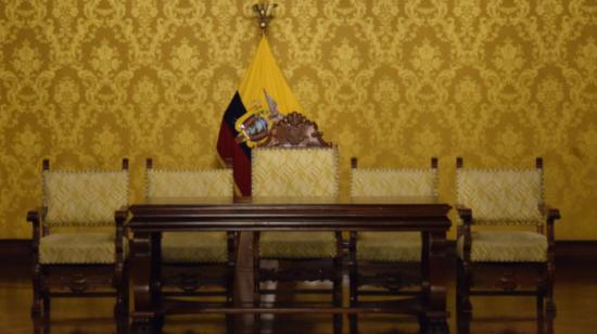 El Salón Amarillo de Carondelet es donde las autoridades del Ejecutivo suelen ser posesionadas por el Presidente de turno.