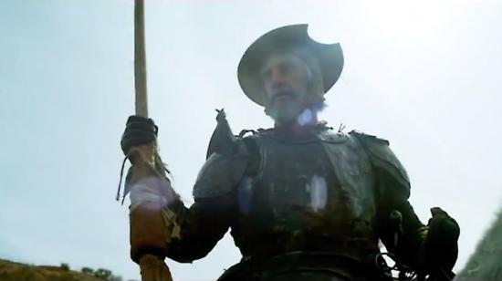 Fotograma de la película  El hombre que mató a Don Quijote, del realizador británico Terry Gilliam.