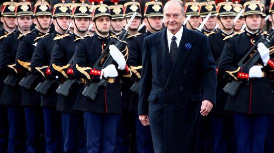 Imagen de archivo de Jacques Chirac en 2006, un año antes de terminar su mandato presidencial. 