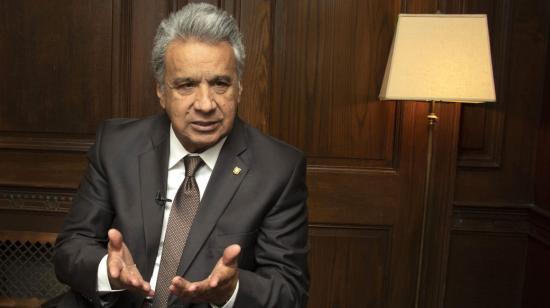 Foto de Archivo. El presidente de Ecuador, Lenín Moreno, durante una entrevista.