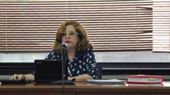 Daniella Camacho, jueza de Garantías Penales de la Corte Nacional de Justicia, sustancia el caso "Sobornos 2012 - 2016".