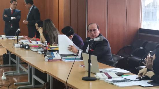 En primer plano, Eduardo Franco Loor, procurador judicial del exvicepresidente Jorge Glas.