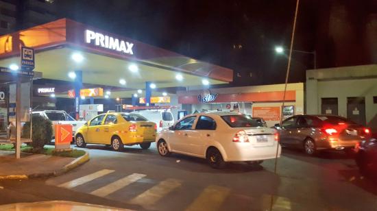 Así lucía una gasolinera en Quito en octubre de 2019.