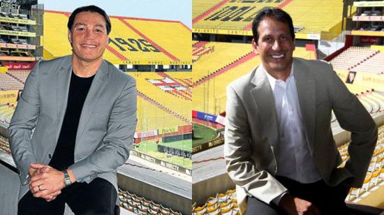 Carlos Alfaro Moreno y José Francisco Cevallos candidatos a la presidencia de Barcelona SC. 