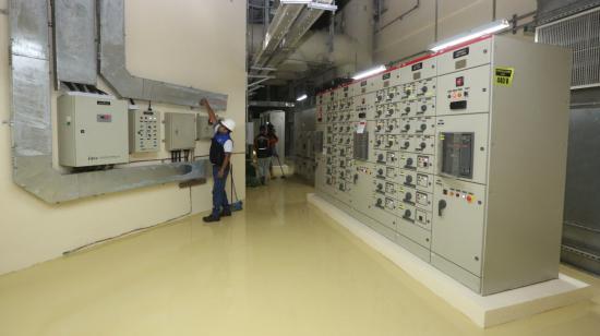 Vista interior de la Central Hidroeléctrica Sopladora. 