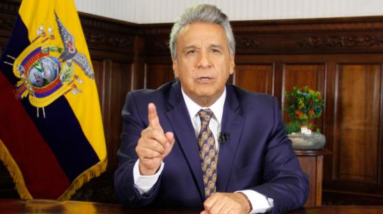 El presidente Lenín Moreno en una imagen de archivo en octubre de 2019.