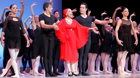 Alicia Alonso en un homenaje en La Habana, el 28 de octubre de 2016.