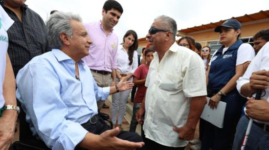 Lenín Moreno  entregó 254 casas en Nobol (Guayas).