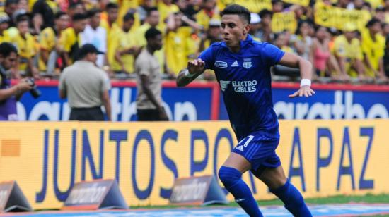 Joao Rojas, delantero de Emelec, convirtió dos goles en la victoria azul en el Clásico del Astillero. 