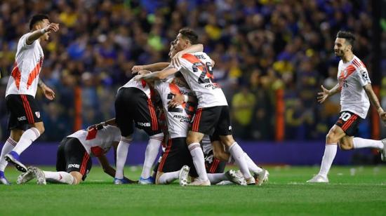 River Plate festeja su pase a la final de la Libertadores